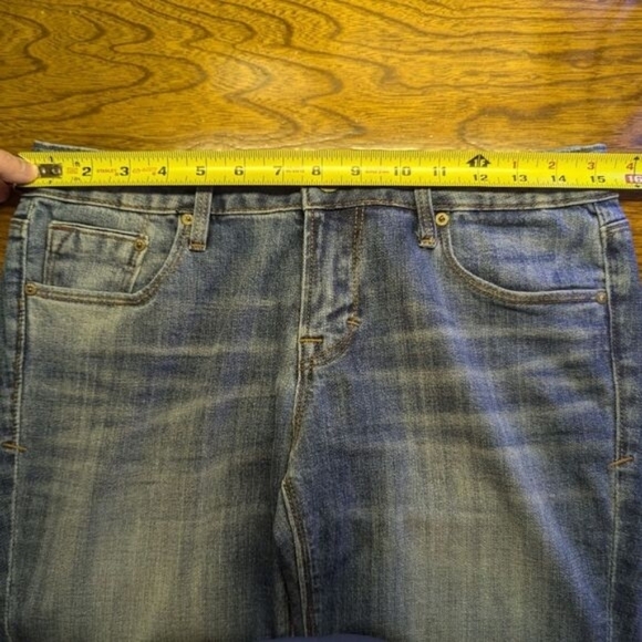 Cult of Individuality Medium Wash Straight Leg Denim Rogan Capri Jeans Size 28 - Picture 11 of 13